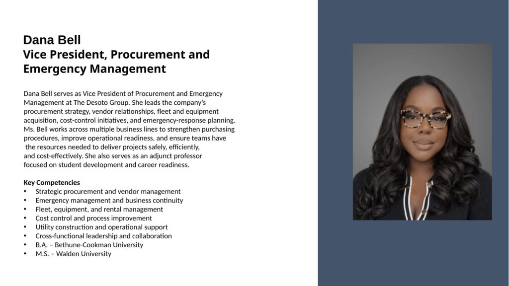 Dana Bell full bio slide