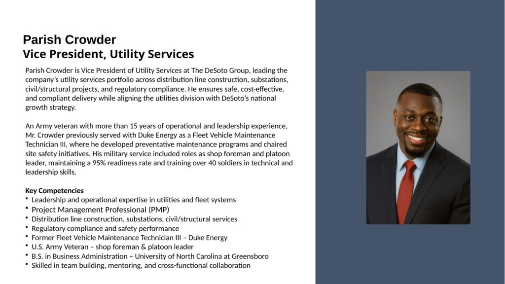Parish Crowder full bio slide